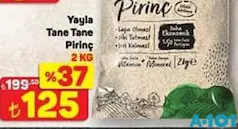 YAYLA TANE TANE PİRİNÇ 2 KG fiyat ve kampanya bilgisi